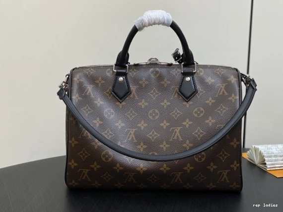 Cheap Vuitton Speedy Soft Louis 30 Dark 0821